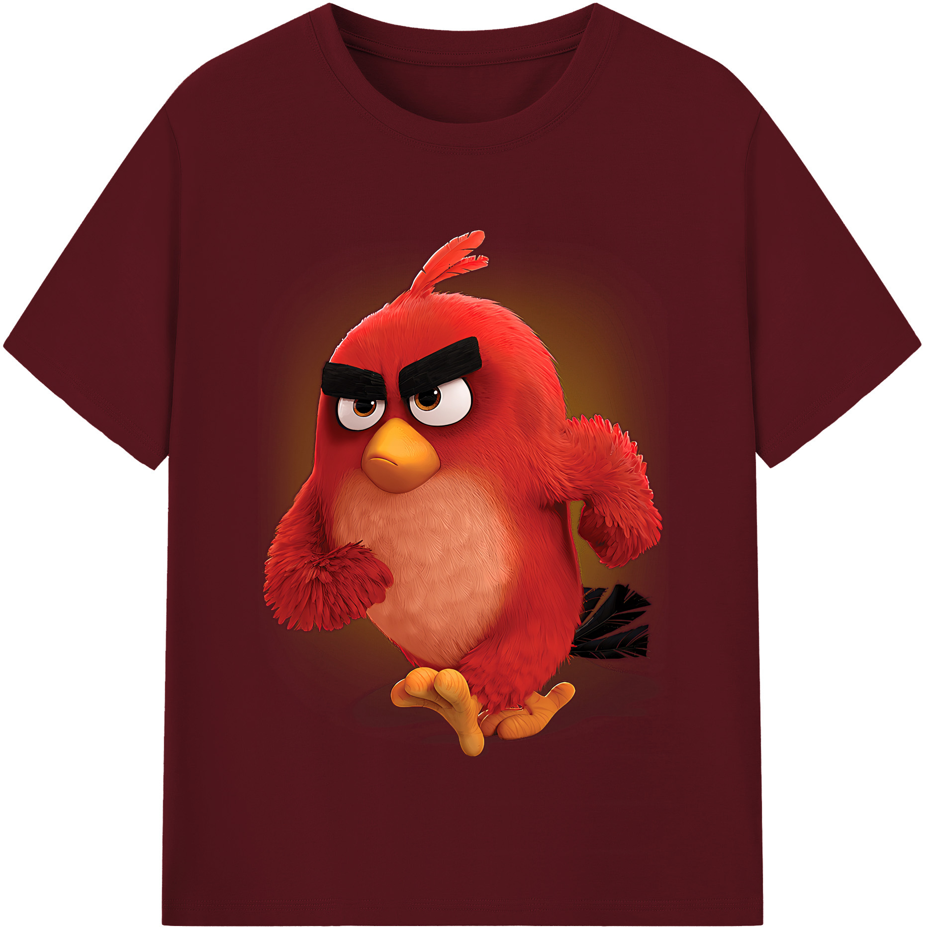 （画像用） Angry Birds アングリーバード 綿100％半袖Tシャツ（フロントプリント）